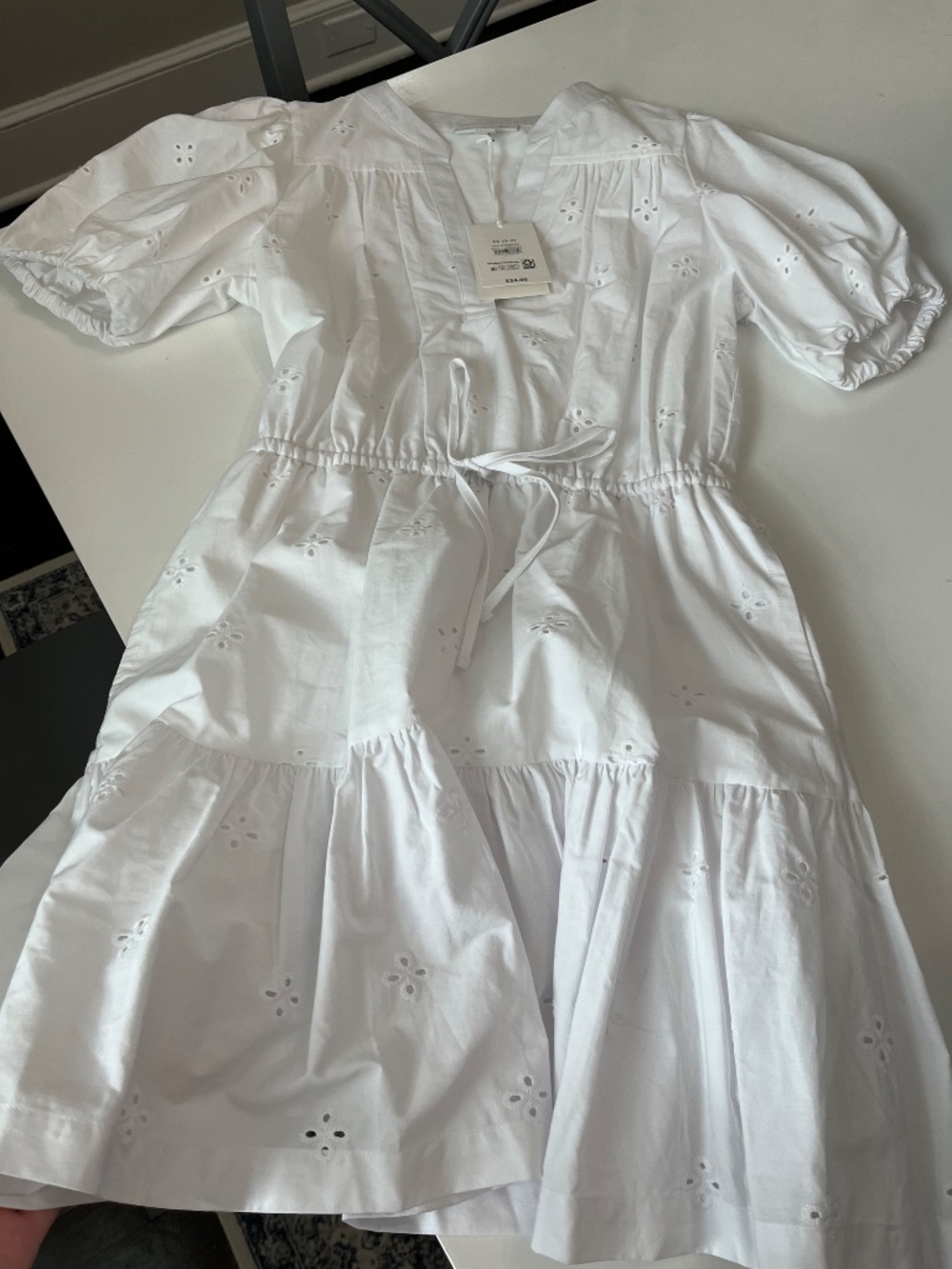 Free Assembly Eyelet dress ! Size XS ! Never been worn! NWT! Adorable ! - Picture 3 of 5